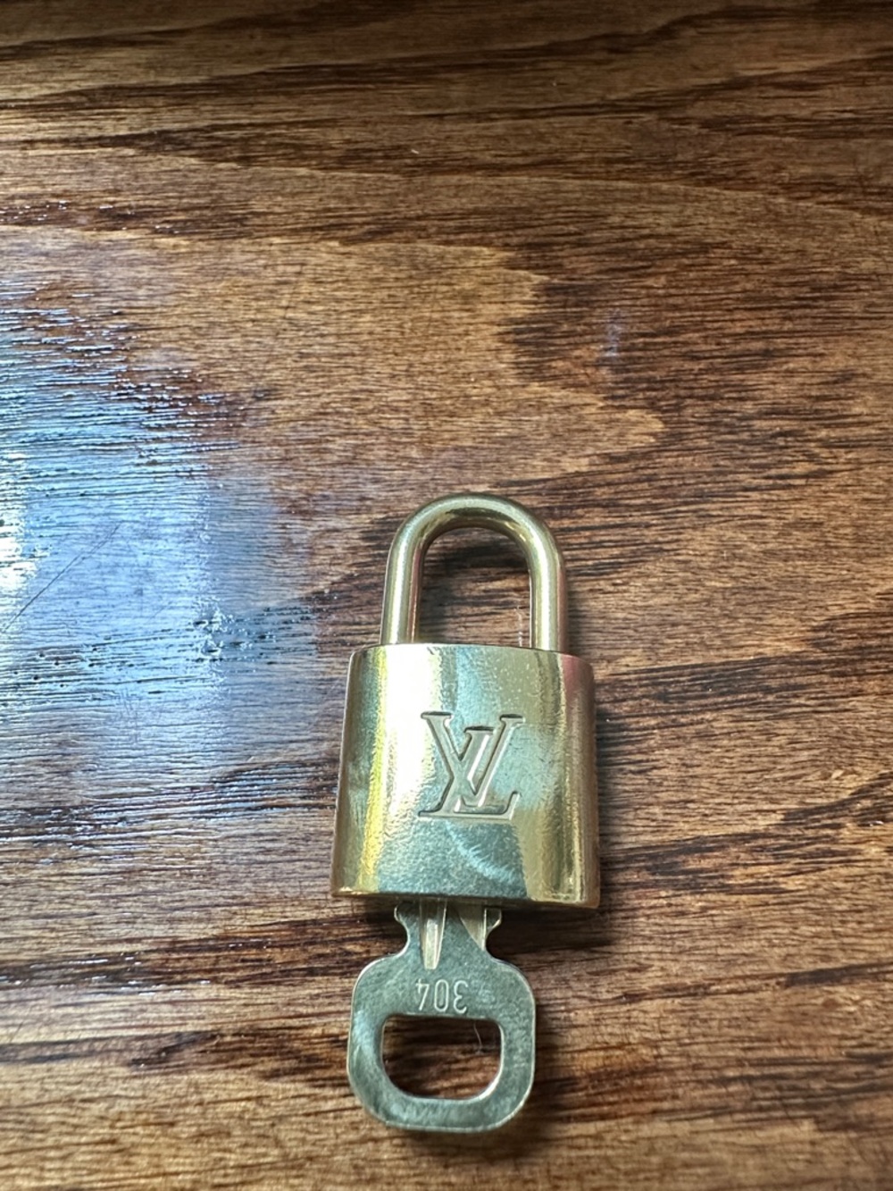 Louis Vuitton Brass Lock Cylinder in Gold